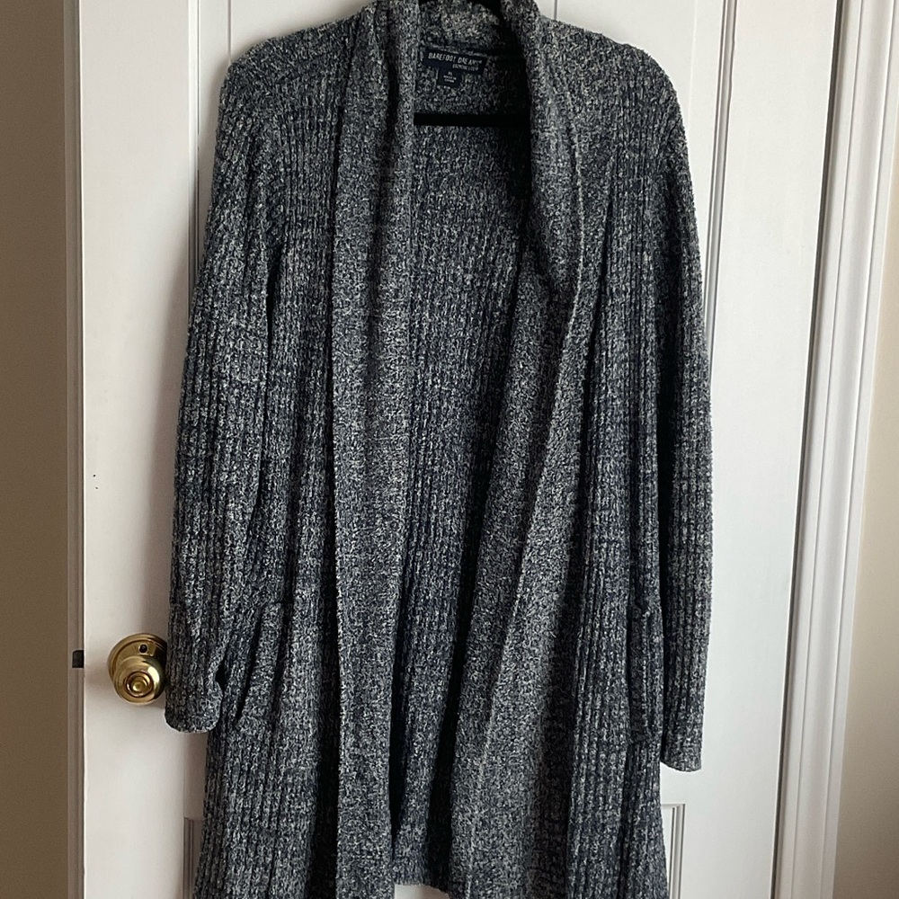 Barefoot Dreams Charcoal Cardigan